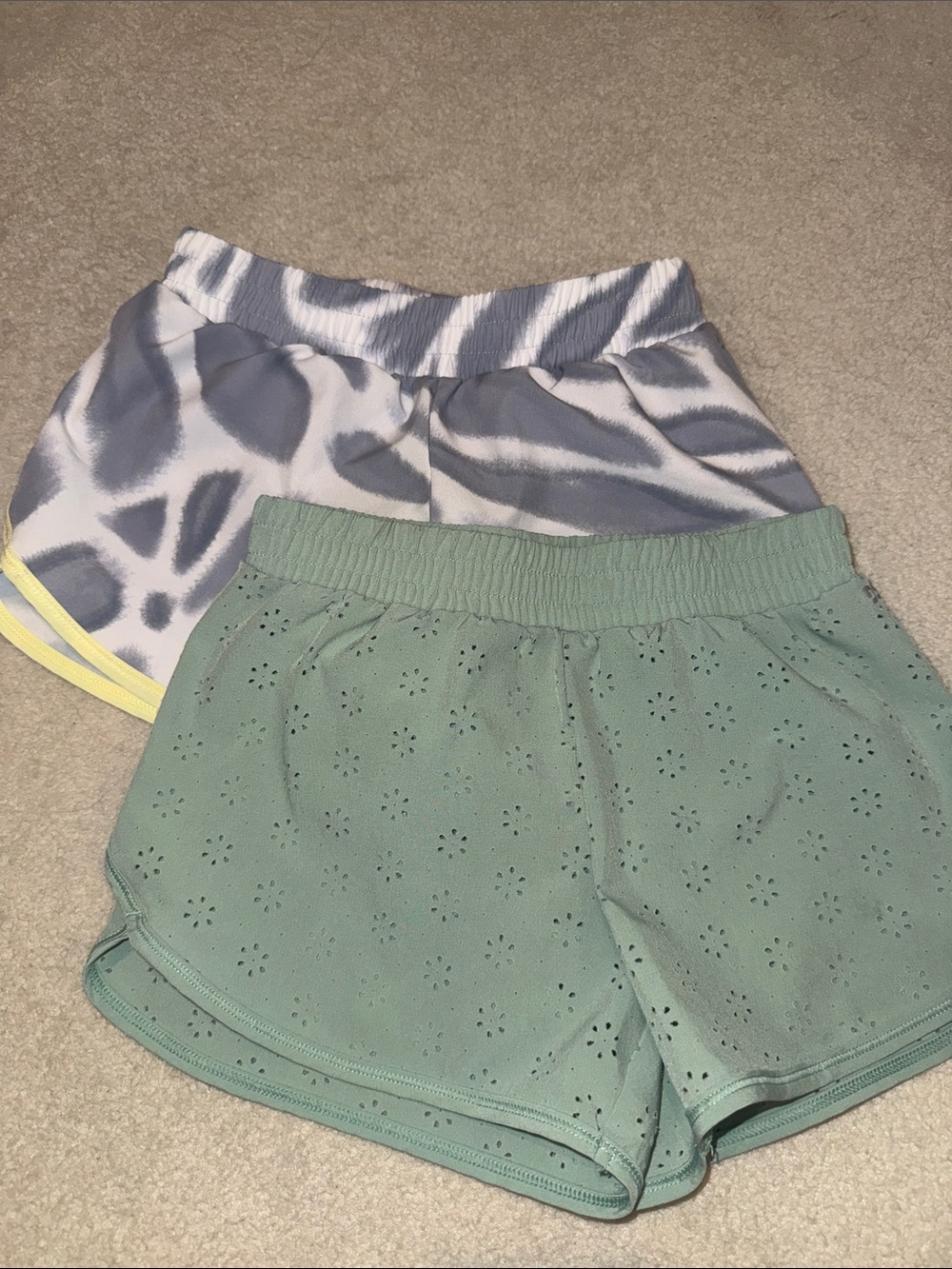 Girls' Sport Shorts with Elastic Waist (2 pack)